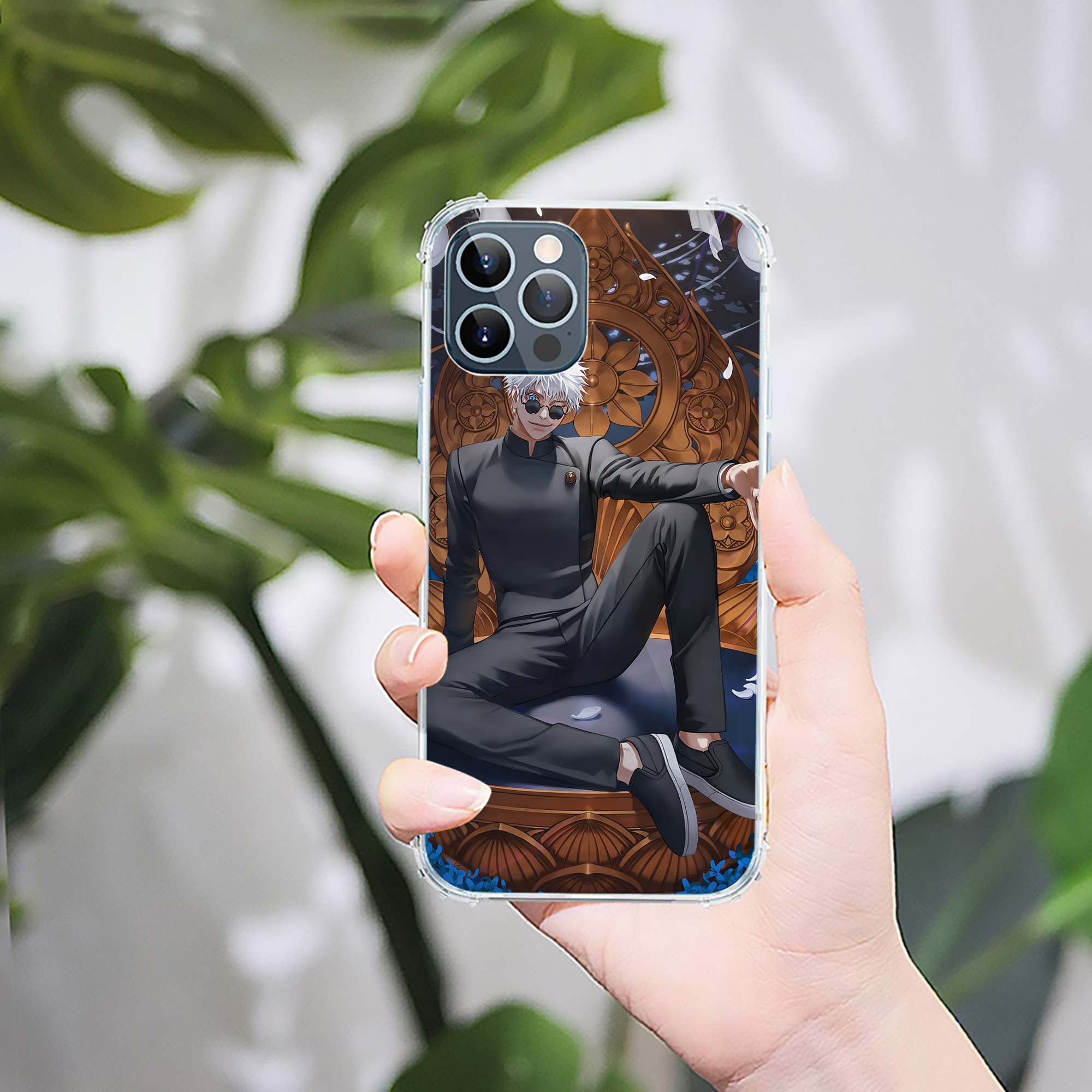 （画像用） 呪術廻戦 Jujutsu Kaisen 【iPhone 12シリーズ対応】透明スマホケース（クリアソフトケース）